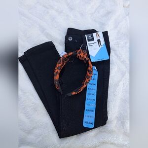 🌈Member's Mark Girl's Mid Rise Stretch Denim Skinny Fit Jean with Headband